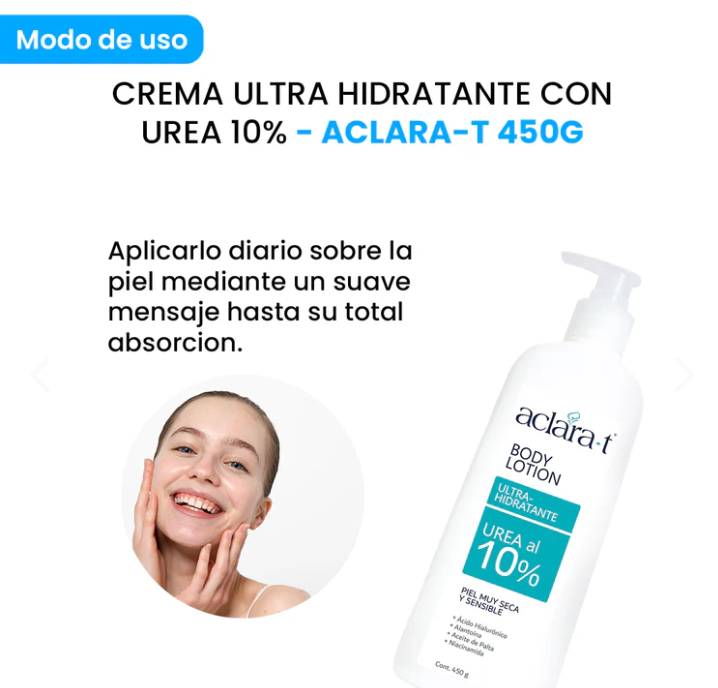 Crema Ultra Hidra Urea 10 Aclarat 45g