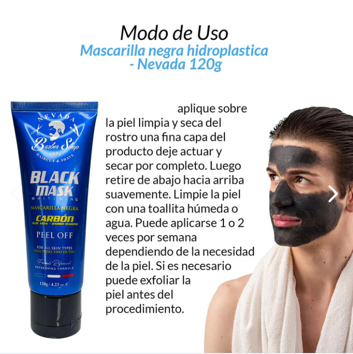 Mascarilla Negra Hidroplastica 120g
