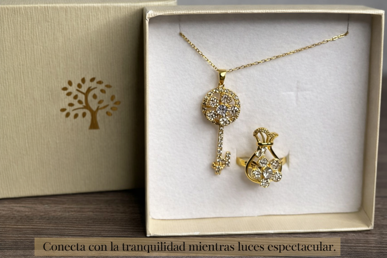 Pack Collar Giratorio Llave Y Anillo
